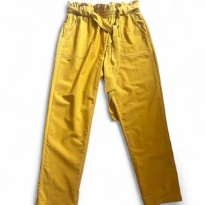 Womens Grace Karin Large‎ Yellow Wide Leg trouser workwear classy